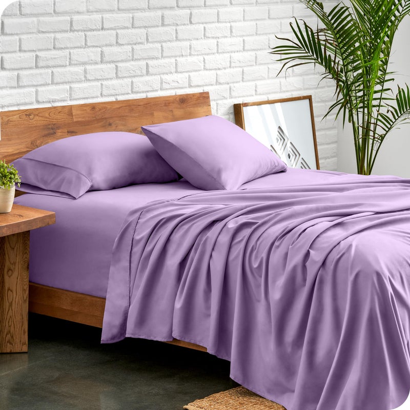 Bare Home Twin XL Sheet Set - College Dorm Size - Luxury 1800 Ultra-Soft Microfiber Twin Extra Long Bed Sheets - Deep Pockets - Easy Fit - Extra Soft - 3 Piece Set - Bed Sheets (Twin XL, Lavender) - Image 2
